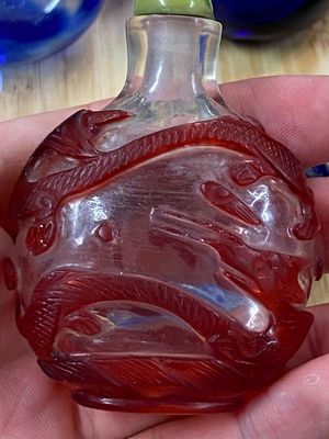 Eight Chinese glass snuff bottles, 19/20th C. — 照片 44