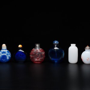 Eight Chinese glass snuff bottles, 19/20th C. — 照片 3