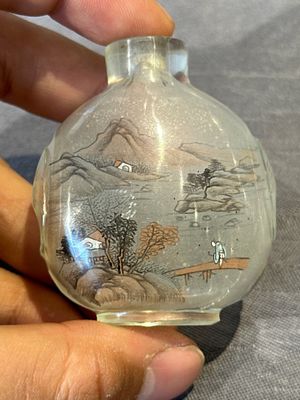 Eight Chinese inside-painted glass snuff bottles, signed Tang Zichuan 湯子川 and Ye Zhongzhi 葉仲芝, 20th C. — foto 22