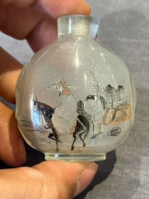 Eight Chinese inside-painted glass snuff bottles, signed Tang Zichuan 湯子川 and Ye Zhongzhi 葉仲芝, 20th C. — foto 24