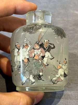 Eight Chinese inside-painted glass snuff bottles, signed Tang Zichuan 湯子川 and Ye Zhongzhi 葉仲芝, 20th C. — foto 28