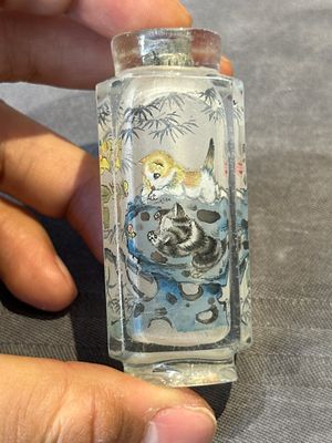 Eight Chinese inside-painted glass snuff bottles, signed Tang Zichuan 湯子川 and Ye Zhongzhi 葉仲芝, 20th C. — foto 34