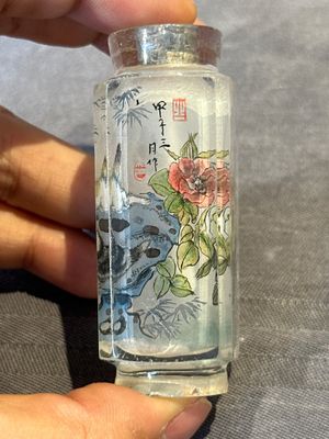 Eight Chinese inside-painted glass snuff bottles, signed Tang Zichuan 湯子川 and Ye Zhongzhi 葉仲芝, 20th C. — foto 37