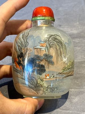 Eight Chinese inside-painted glass snuff bottles, signed Tang Zichuan 湯子川 and Ye Zhongzhi 葉仲芝, 20th C. — foto 42