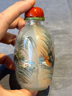 Eight Chinese inside-painted glass snuff bottles, signed Tang Zichuan 湯子川 and Ye Zhongzhi 葉仲芝, 20th C. — foto 43