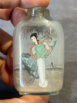 Eight Chinese inside-painted glass snuff bottles, signed Tang Zichuan 湯子川 and Ye Zhongzhi 葉仲芝, 20th C. — foto 10