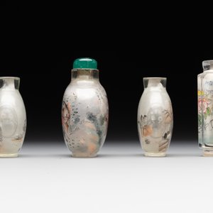 Eight Chinese inside-painted glass snuff bottles, signed Tang Zichuan 湯子川 and Ye Zhongzhi 葉仲芝, 20th C. — foto 9