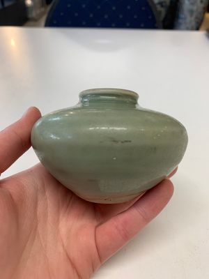 Eight Chinese Longquan celadon jarlets with floral design, Song/Yuan — photo 19