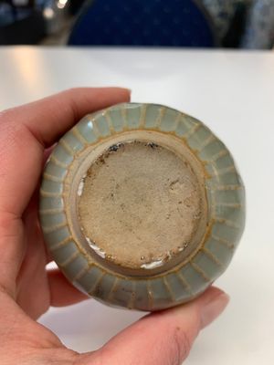 Eight Chinese Longquan celadon jarlets with floral design, Song/Yuan — photo 36
