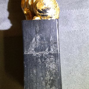 Eight Chinese parcel-gilt ink stones shaped as seals in display box, 18/19th C. — 照片 20