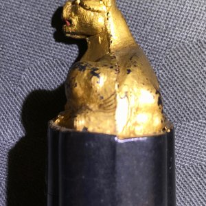 Eight Chinese parcel-gilt ink stones shaped as seals in display box, 18/19th C. — 照片 56