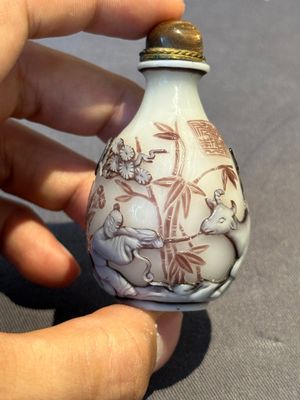 Eight Chinese Peking glass snuff bottles, Qianlong mark, 19/20th C. — photo 35