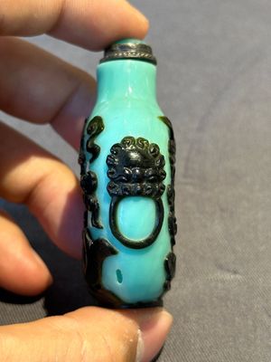 Eight Chinese Peking glass snuff bottles, Qianlong mark, 19/20th C. — photo 60