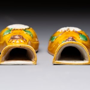Eight Chinese sancai-glazed wares, 19th C. — photo 12