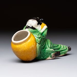 Eight Chinese sancai-glazed wares, 19th C. — photo 14