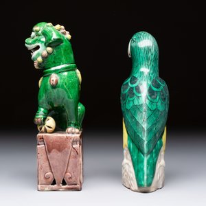 Eight Chinese sancai-glazed wares, 19th C. — photo 22