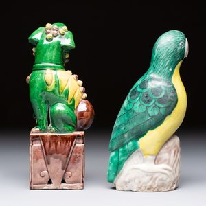 Eight Chinese sancai-glazed wares, 19th C. — photo 23