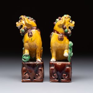 Eight Chinese sancai-glazed wares, 19th C. — photo 3