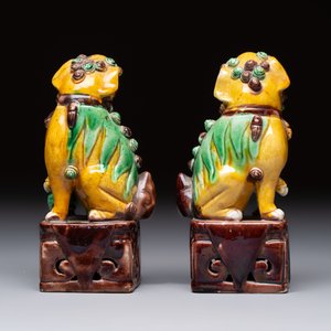 Eight Chinese sancai-glazed wares, 19th C. — photo 4