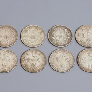Eight Chinese silver coins, 19/20th C. — 照片 2