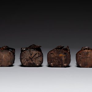 Eight Chinese wooden sculptures of female deities, 19th C. — photo 4