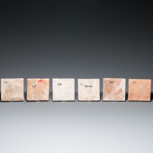 Eight Dutch Delft blue and white and polychrome tiles, 17th C. — 照片 3