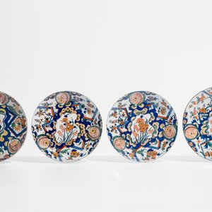 Eight Dutch Delft polychrome "lightning" plates, 17/18th C. — photo 3