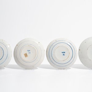Eight Dutch Delft polychrome "lightning" plates, 17/18th C. — photo 4