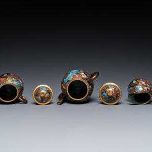 Eight Japanese cloisonné wares, Meiji, 19/20th C. — 照片 14