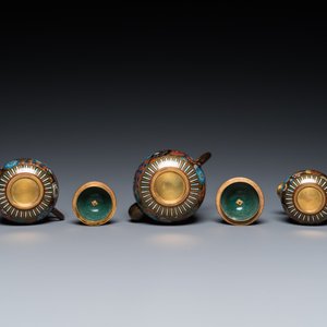 Eight Japanese cloisonné wares, Meiji, 19/20th C. — 照片 15