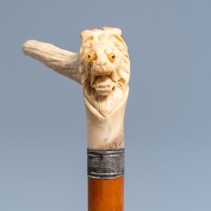 Eight mostly ivory-handled canes, one cactus cane, 19th C. — 照片 2