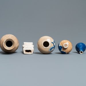 Eight small Chinese vases and a brushwasher, Kangxi and later — photo 6