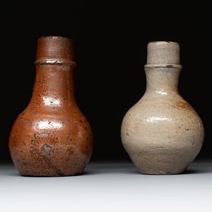 Eight stoneware jugs and mugs, and a glazed pottery vessel, Germany and The Netherlands, 16/17th C. — photo 29