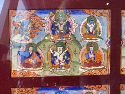 Eight tsaklis and three painted wood book covers, Tibet, 19th C. — photo 11