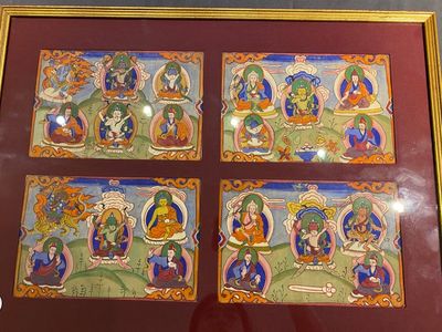 Eight tsaklis and three painted wood book covers, Tibet, 19th C. — photo 14
