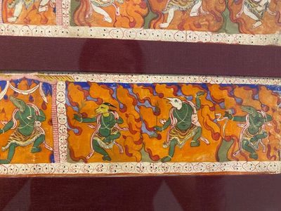Eight tsaklis and three painted wood book covers, Tibet, 19th C. — photo 28