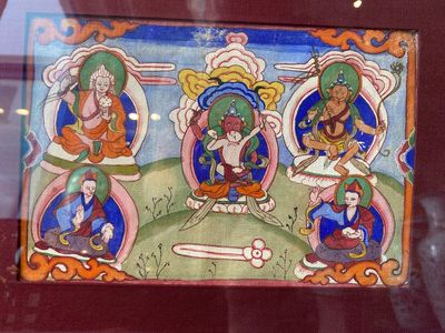 Eight tsaklis and three painted wood book covers, Tibet, 19th C. — photo 9