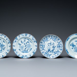 Eleven Chinese blue and white plates, Kangxi and later — 照片 4