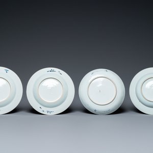 Eleven Chinese blue and white plates, Kangxi and later — 照片 7