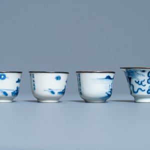 Eleven Chinese blue and white Vietnamese market 'Bleu de Hue' wares, 18/19th C. — 照片 14