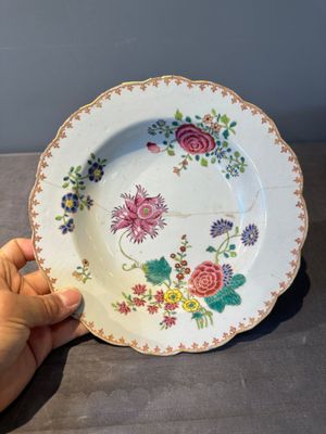 Eleven Chinese famille rose plates and dishes with fine floral design, Qianlong — 照片 21