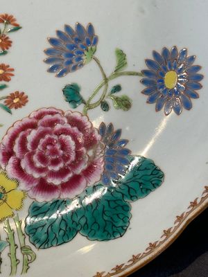 Eleven Chinese famille rose plates and dishes with fine floral design, Qianlong — 照片 2