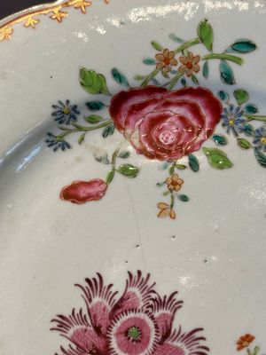 Eleven Chinese famille rose plates and dishes with fine floral design, Qianlong — 照片 36