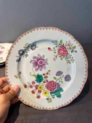 Eleven Chinese famille rose plates and dishes with fine floral design, Qianlong — 照片 46