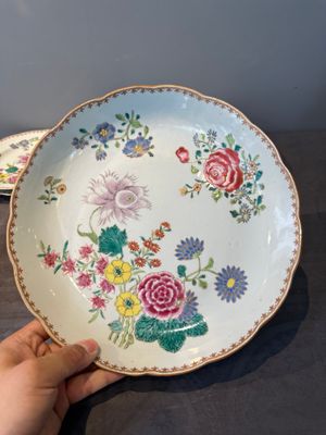 Eleven Chinese famille rose plates and dishes with fine floral design, Qianlong — 照片 49