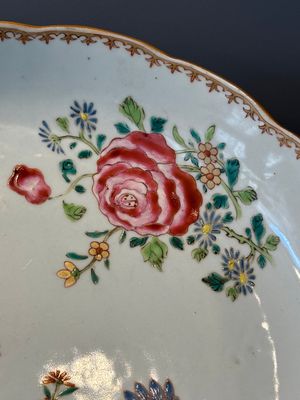 Eleven Chinese famille rose plates and dishes with fine floral design, Qianlong — 照片 5