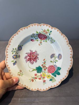 Eleven Chinese famille rose plates and dishes with fine floral design, Qianlong — 照片 9