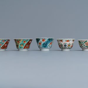 Eleven Chinese famille verte cups and saucers, Kangxi — 照片 6