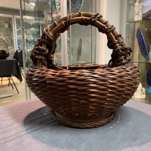 Eleven Japanese bamboo ikebana baskets including three signed examples, Meiji/Showa, 19/20th C. — 照片 26