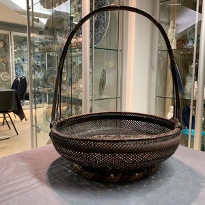 Eleven Japanese bamboo ikebana baskets including three signed examples, Meiji/Showa, 19/20th C. — 照片 47